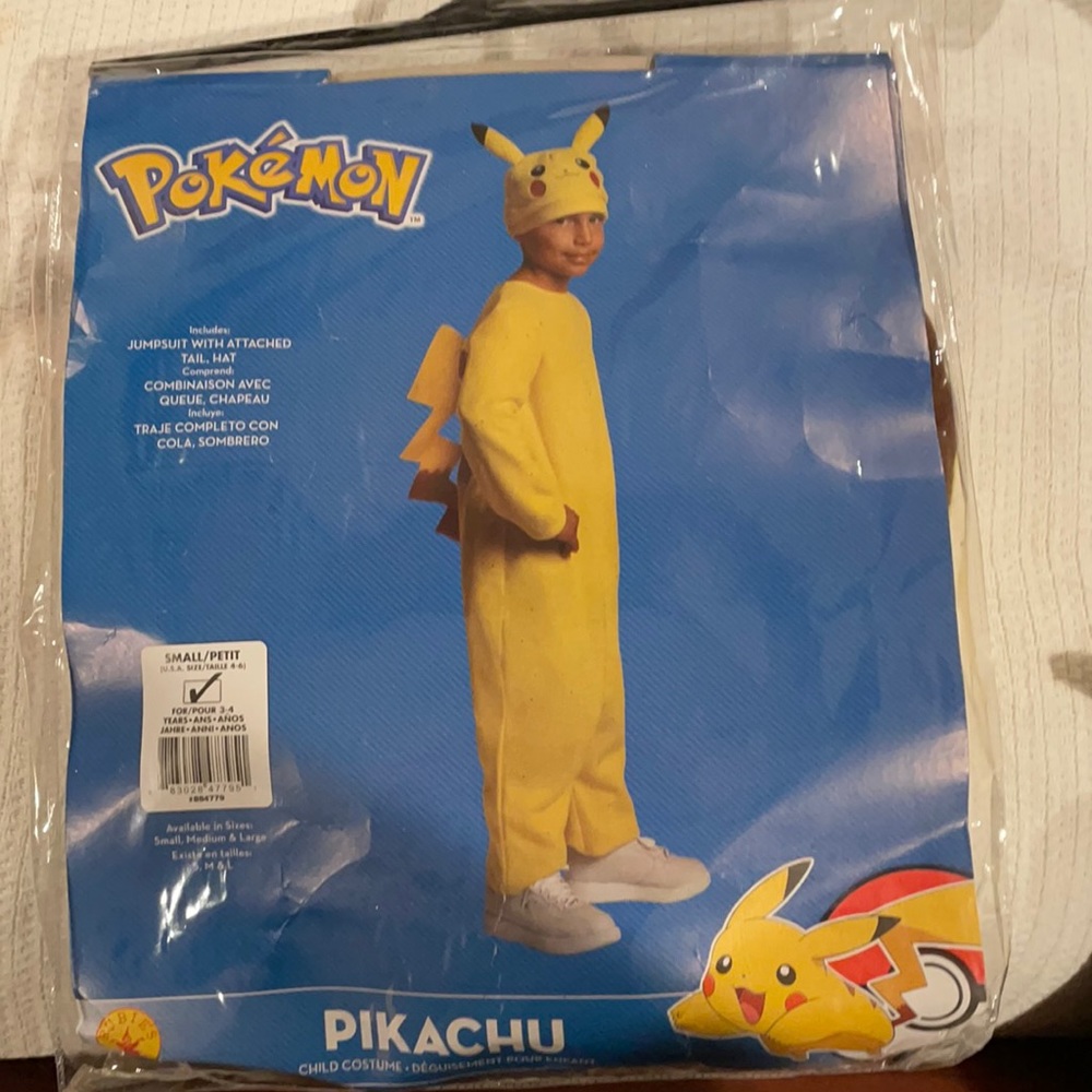 Kids pikachu costume